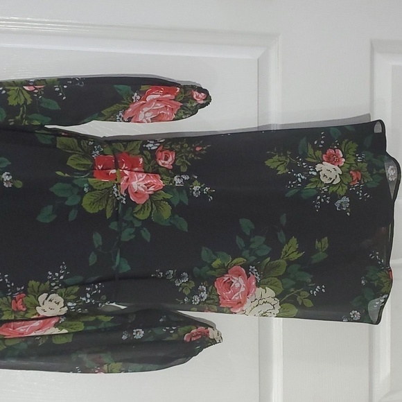 NEW Loft Floral Tie Waist Dress Size Medium M - Picture 6 of 12
